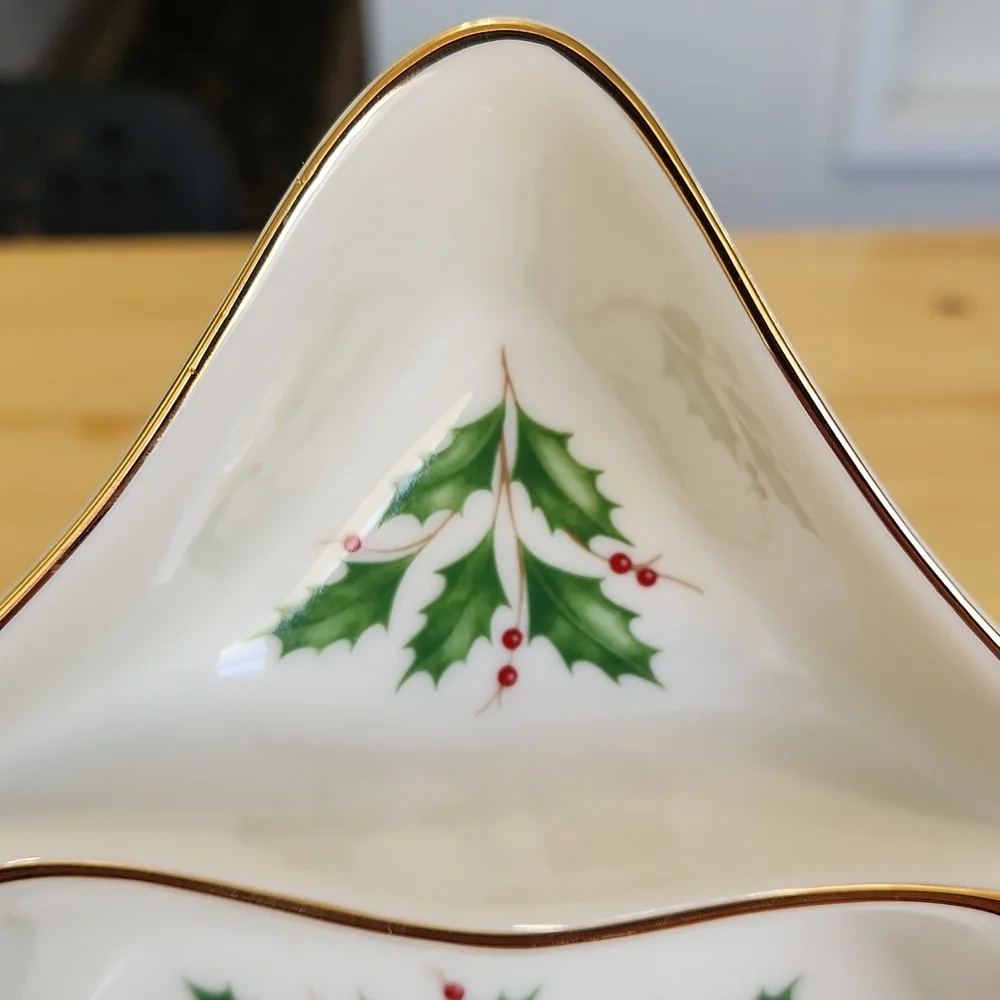 Lenox Holiday Dimension Collection Tree Divided Server - Picture 6 of 12